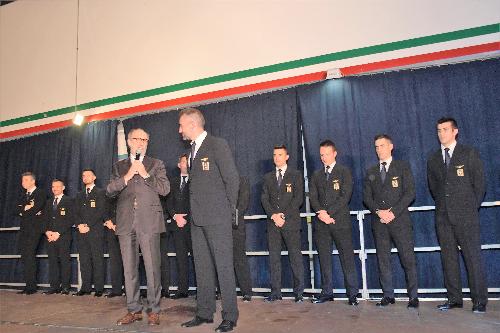 Il vicegovernatore del Friuli Venezia Giulia Riccardo Riccardi alla presentazione della nuova formazione della Pattuglia acrobatica nazionale (Pan)